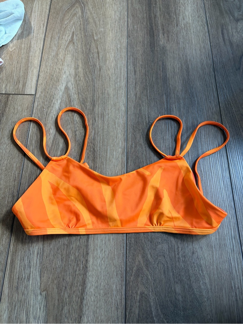 Orange jolyn bikini top